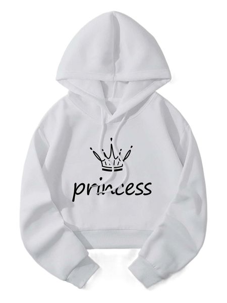 

letter graphic drawstring thermal lined hoodie 17rj#, Black