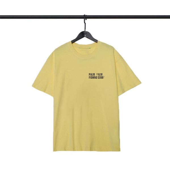 

famous mens t shirt letter print round neck short sleeve black white fashion men women tees s-xl palm #3406, White;black