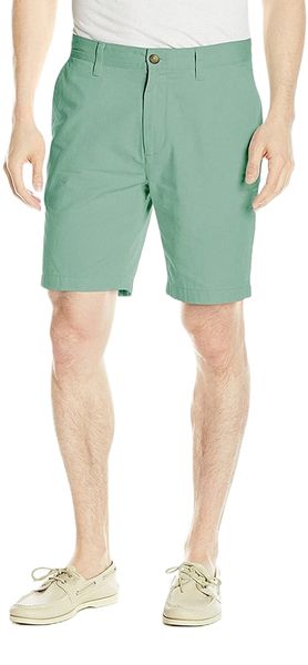 

men's cotton twill flat front chino short b4nh#, White;black