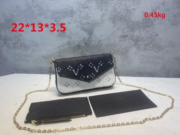

shoulder bag pochette felicie tote handbag women 3 piece crossbody envelope bags designer leather chain clutch wallet purse luxury messenger