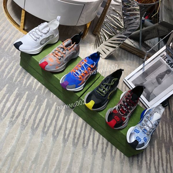 

2022 designer sneakers boots vintage shoes men women trainers technical leather reflective sneaker suede fabric mesh shoe size35-44 hl220607, Black