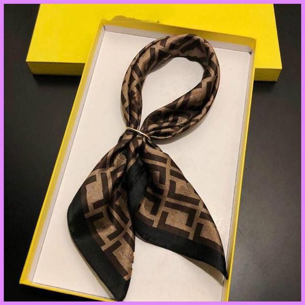 

new r women silk scarf fashion letter headband scarves brand small scarf variable headscarf accessories activity nice d260f, Blue;gray