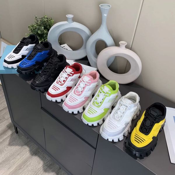

men women casual shoes cloudbust thunder sneakers 19fw camouflage capsule series shoe color matching increase platform rubber sneaker with b, Black