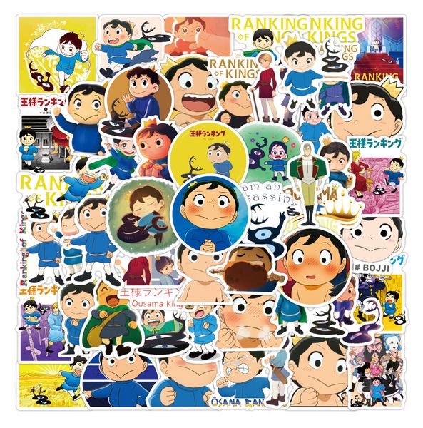 

50pcs/lot cartoon japan ranking of kings anime stickers for kids toy phone case motorcycle refrigerator skateboard baby scrapbook decals