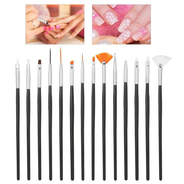 Комплекты для ногтевых арт 15 шт./Set Pro рисунок Dotting Prol Makeup Pen Brush