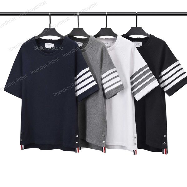 

22 fashion luxury brand tb-thom short sleeve t shirts bat, White;black