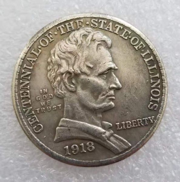 

us 1918 half dollar silver plated craft copy coins factory price nice home accessories