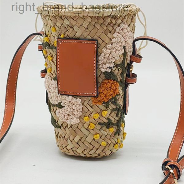 

crossbody bags for women 2022 floral embroidery rattan bag small bohemian straw beach bag wicker woven shoulder bag handbags new w220813