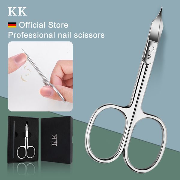 

kk nail scissors professional clippers set stainless steel manicure tools nano glass file s cutter hand care foot 220705