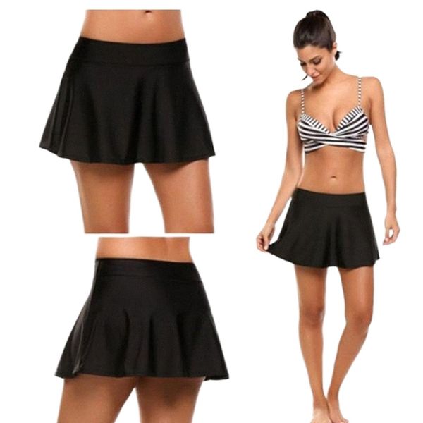 

skirts 2022 ladies midi girls mini short summer women tennis skirt elastic waist faldas saia feminina m6yc#, Black