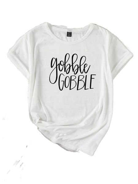 

letter graphic round neck tee f6ob#, White