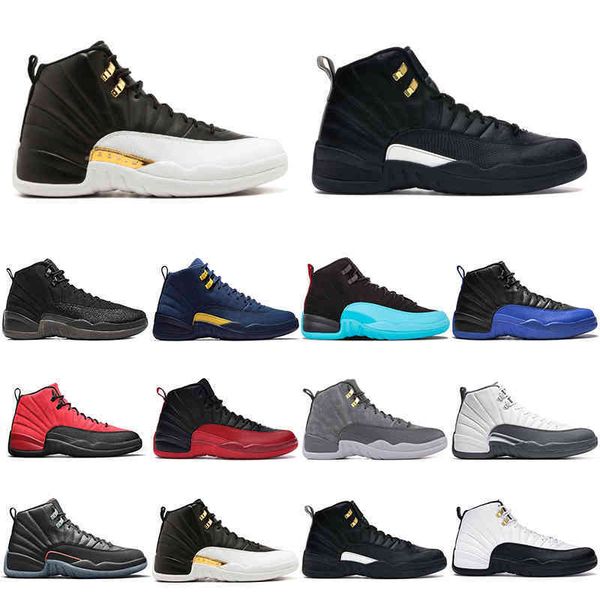 

2022 fashion men basketball shoes jumpman 12 dark concord 12s blue stone flu game university gold mens trainers outdoor comfortable sports
