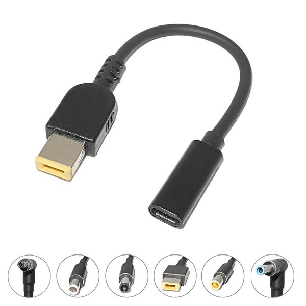 Adaptador de plugue feminino de plugue feminino do cabo de carregamento rápido de 100w para Lenovo HP Asus