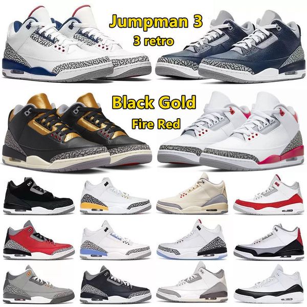 

jumpman 3 mens basketball shoes retro eminem x shady black gold fire red unc racer blue cool grey muslin international flight 3s men