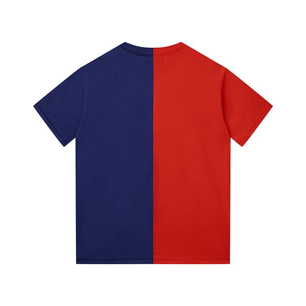 

2022 men's t shirts designer casual ladies street couple wear crew neck stitching new short sleeve 2 colors t shirt quality, White;black