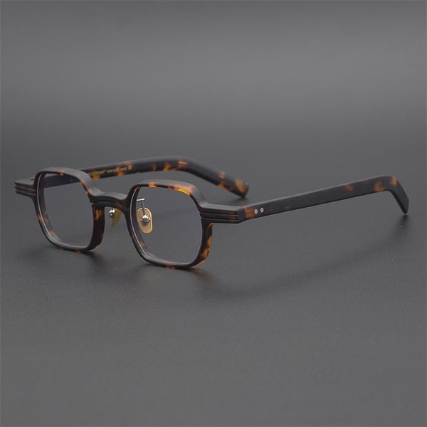 

50% off factory outlet sale spectacle frame handmade glasses square fashion of the of china men's square plate with myopia glasses fram, White;black