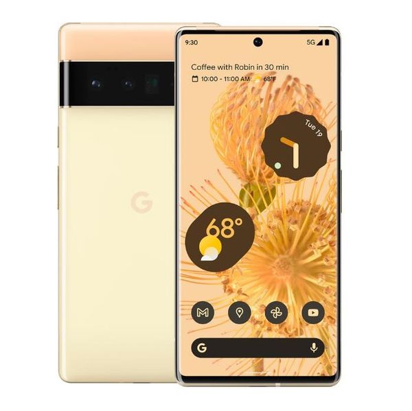 

refurbished google pixel 6 pro 6 5g cell phones oem unlocked support octa core 6.4inch/6.7inch 8gb/12gb ram 128gb rom nfc 50mp 12mp 8mp nfc