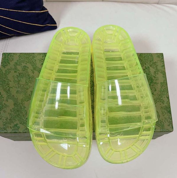 

2022 women sandals womens slides crystal calf leather casual shoes quilted platform summer beach slipper 35-42 011, Black