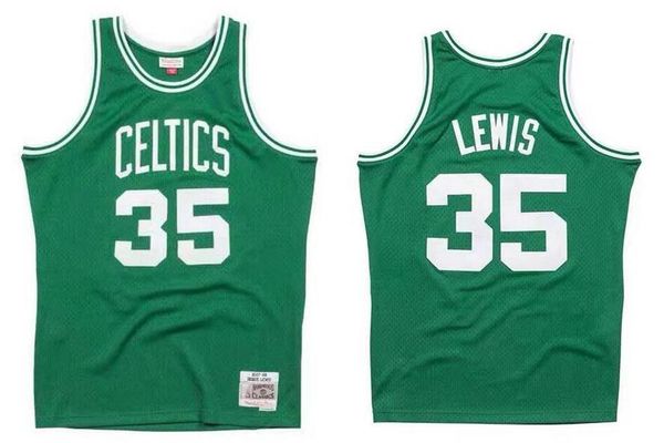 

stitched reggie lewis basketball jersey s-6xl mitchell & ness 1987-88 mesh hardwoods classics retro version men women youth jerseys, Black;red