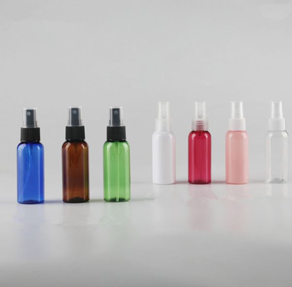 

50ml empty refillable press pump plastic spray bottles oil liquid container perfume atomizer travel cosmetic bottle
