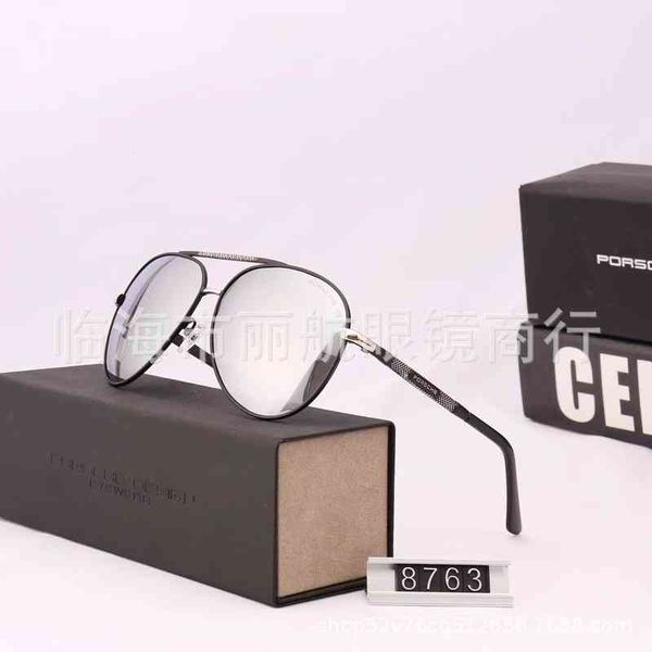 

sunglassnew highend metal polarized sunglasses automobile brand large frame toad, White;black