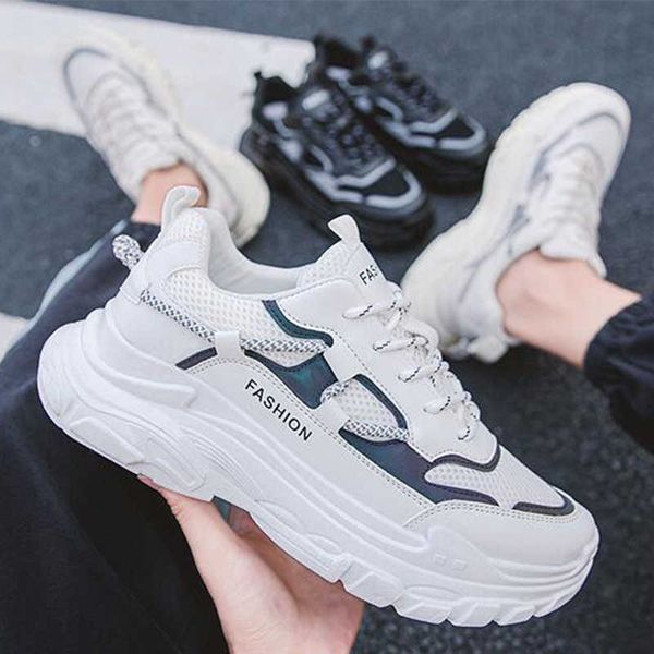 

2022 trendy and breathable sports shoes ew fashion air cushion flying ven lace-up womens shoes comfortable all- sneakers, Black