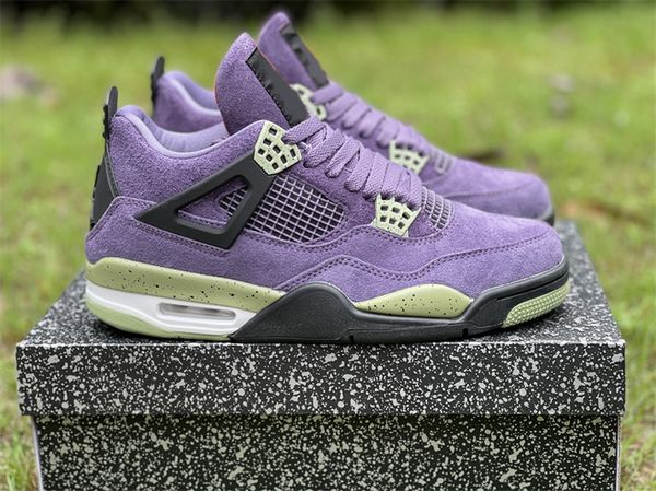 

brand shoes authentic 4 canyon purple 4s basketball anthracite alligator saftey orange women men outdoor sports sneakers original