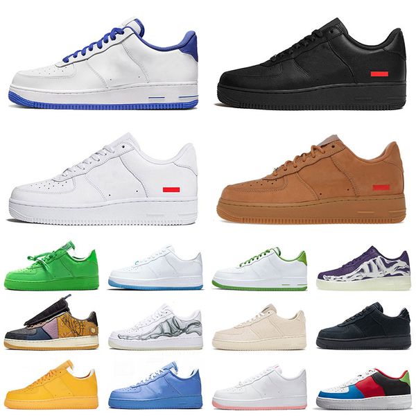 

2022 bred patent 1 low running shoes medium blue designer sneakers light green spark pure platinum men women trainers beige shadow one sport