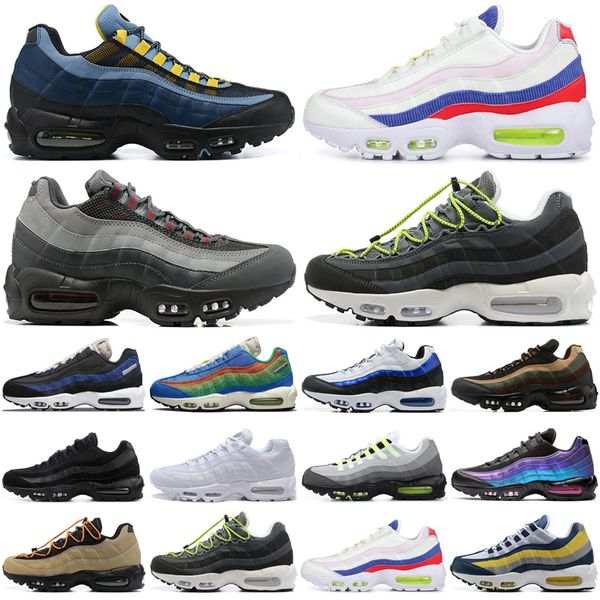 

95 airmaxs mens running shoes 95s triple black air white worldwide throwback future max panache neon bordeaux men trainers sports sneaker