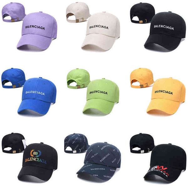 

balencaigass hats european and american same paris b letter versatile outdoor men's and women's embroidered baseball cap star duck, Blue;gray