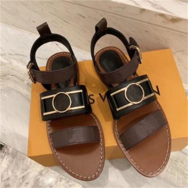 

designer sandal women slides bom dia flat mule slipper patent female beach rubber soles ladies summer flip floshoe''louise'&#, Black