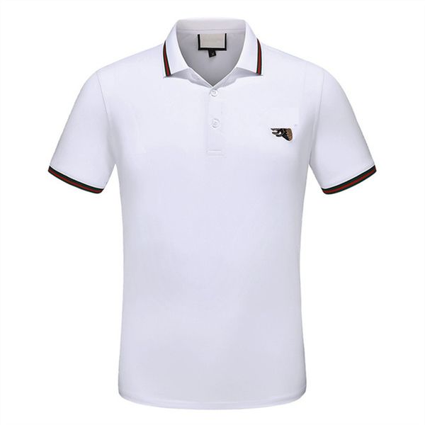 

2022 luxurys designers men dress t shirt man polo fashion embroidery letter pattern print breathable casual women short sleeve m-xxxl v19, White;black