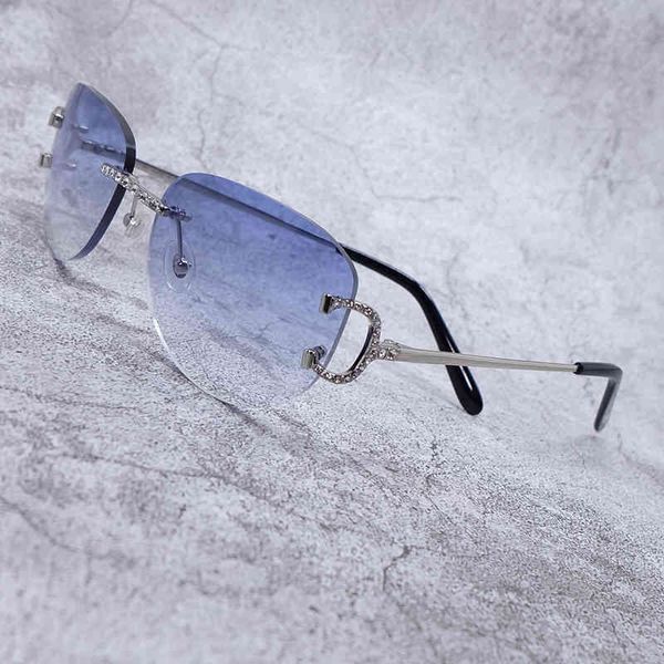 

2022 factory wholesale model men rhinestones iced out sun vintage eyewear lentes de sol mujer sd5y sunglasses, White;black