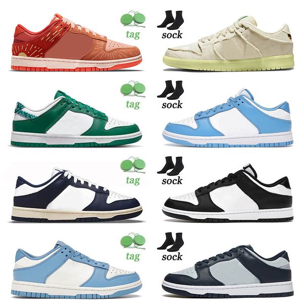 

2022 designer men women running shoes white black unc coast skate university blue coast sneaker chunky dunky laser orange trainer mens low