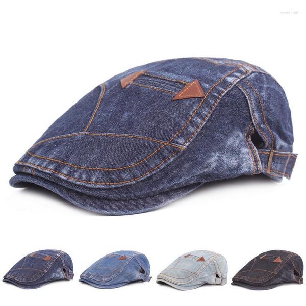 Berretti Drop Cowboy Beret Cappello da uomo in avanti da viaggio all'aperto Parasole Versione coreana di Old Ladies CapBerets Wend22