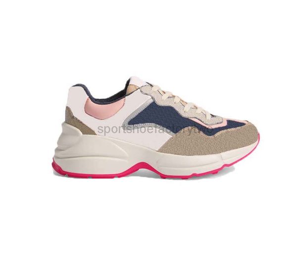 

fashion designer shoes real leather handmade multicolor gradient technical sneakers men women famous shoe gucci trainers by, Black