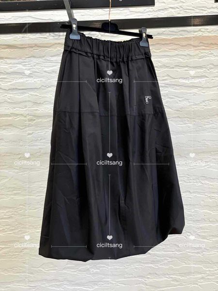 

skirts designer 2022 new blogger embroidery lantern skirt fktn, Black