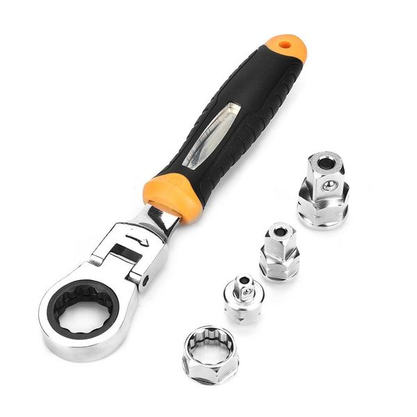 

5pcs adjustable ratchet wrench 1/4" 3/8" 1/2" cr-v sleeve adapter set rtw-5