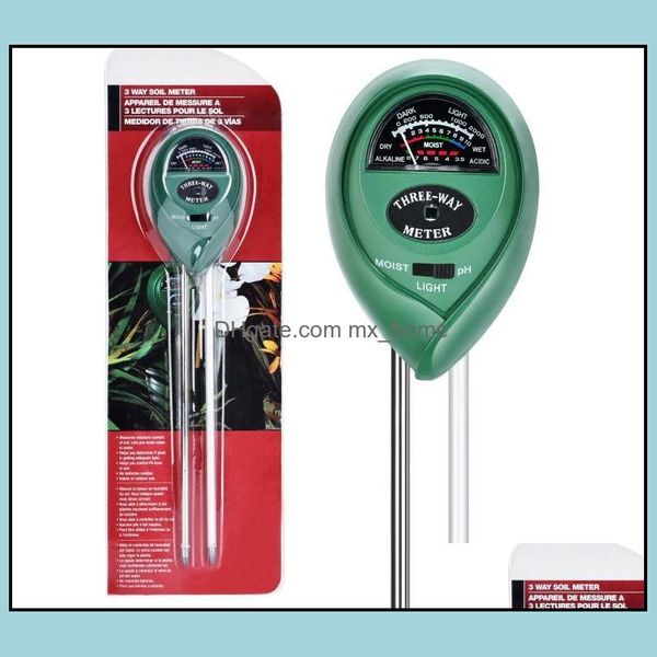 PH-Meter, Analysatoren, Messung, Analyse, Instrumente, Büro, Schule, Geschäft, Industrie, 3-in-1-Bodenfeuchtigkeitsmesser für Gardenin Dhrpq