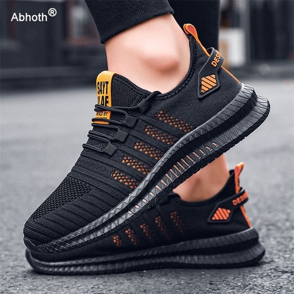 

ab h running shoes comfortable light casual men s sneaker breathable non slip wear resistant outdoor walking men sport 220718, Black
