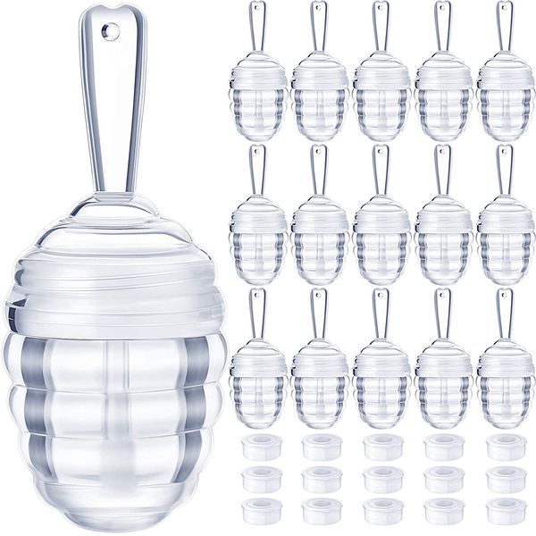 

honey pots shaped lip gloss tube empty lipgloss containers lip balm bottle refillable cute lipstick tubes with wand for women girl diy cosme