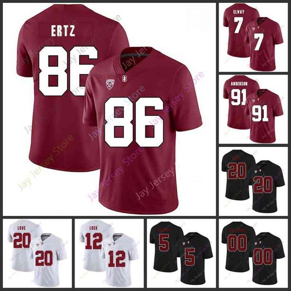 

stanford football jersey ncaa college 10 jack west 20 austin jones 8 nathaniel peat 13 simi fehoko 81 brycen tremayne 30 levani damuni, Black