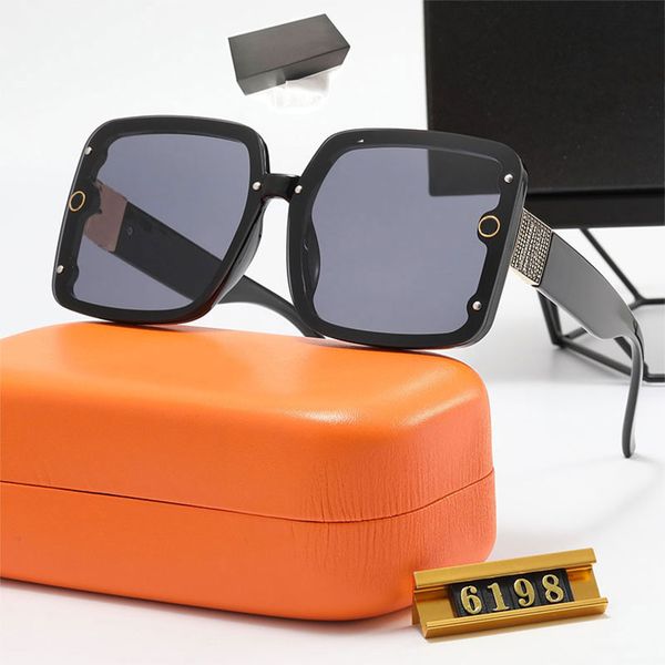 

brand woman sunglasses imitation 6198 luxury men sun glasses uv protection men designer eyeglass gradient fashion women spectacles with orig, White;black
