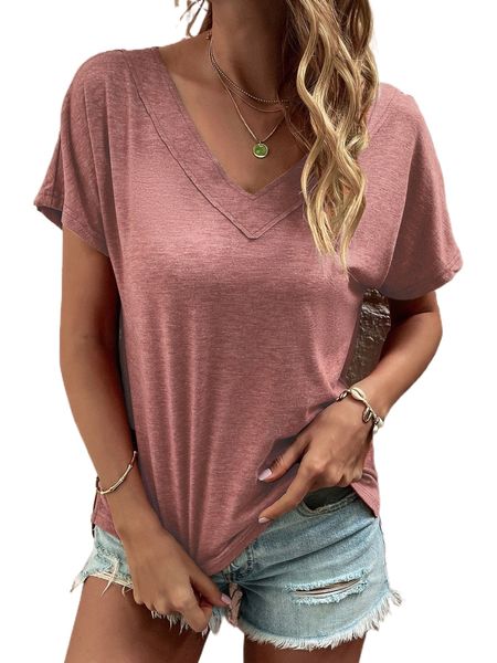 

dolman sleeve slit hem tee 90j4#, White