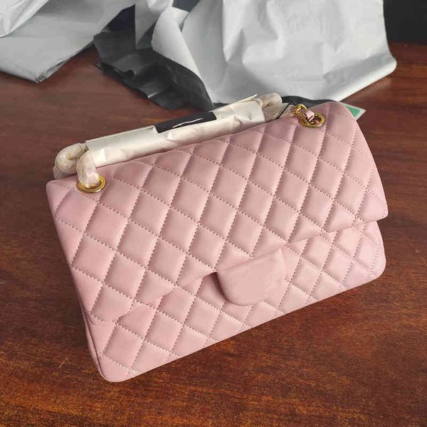 

2022 womens classic double flap lambskin quilted bags gold metal hardware matelasse chain crossbody shoulder purse multi pochette outdoor sa