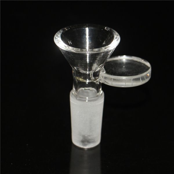 Shisha 10 mm 14 mm Glasschale mit Griff, dicker Tabak, trockenes Kraut, Glasschalen zum Rauchen, Wasserpfeife, Bongs, Ashcatcher, Bubbler, Dab Rig