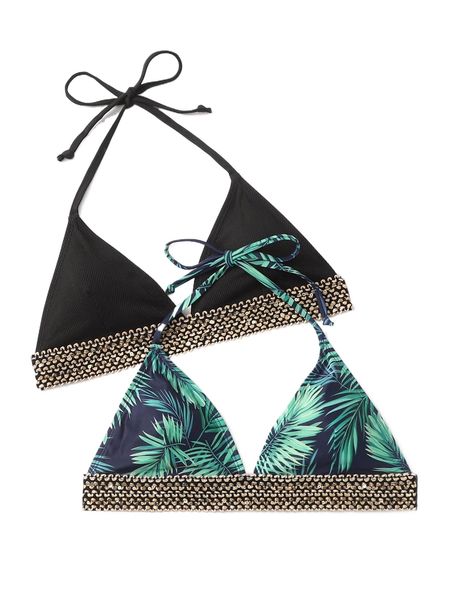 

stitch detail rib bikini j42n#, White;black