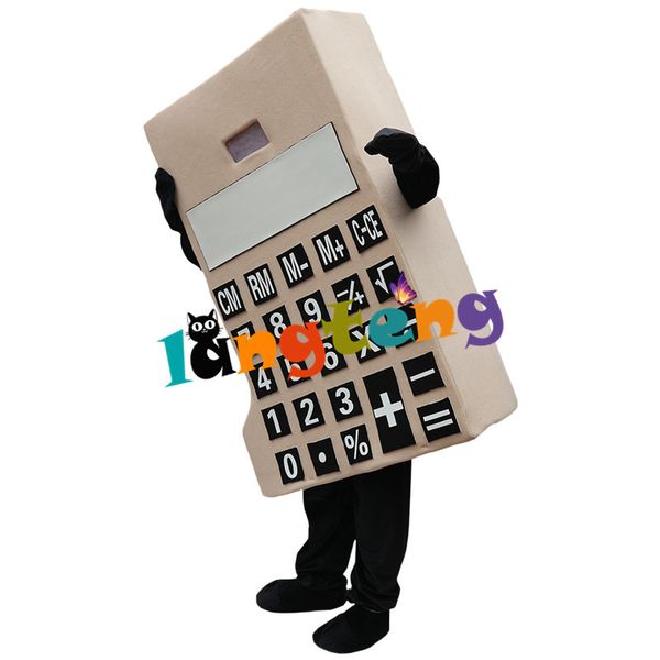 

mascot doll costume 910 calculator mascot costume marketing planning design suit cartoon fancy dress, Red;yellow