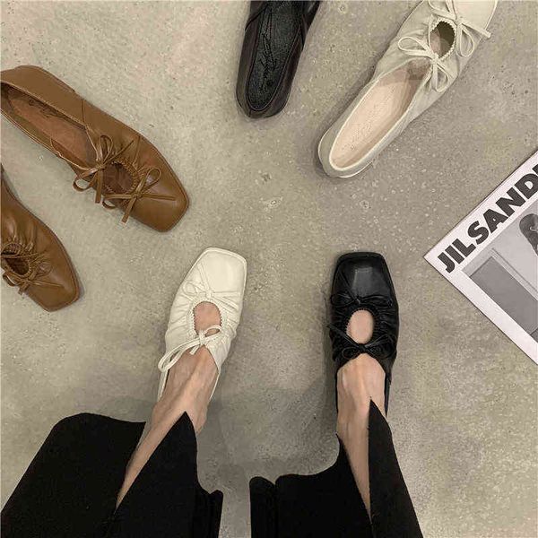 

slipper casual shoe women flat low heel female brief on comfortable 220622, Black