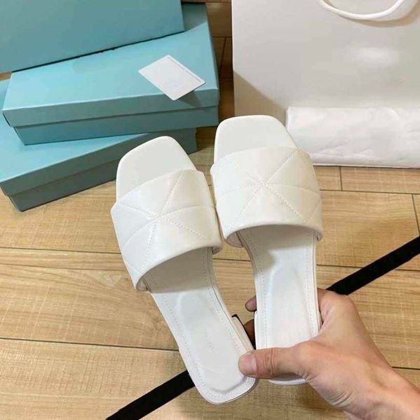 

2022 summer new style slippers sandals sliders triangular embroidered letters sponge one word with open-toe sandal 05, Black